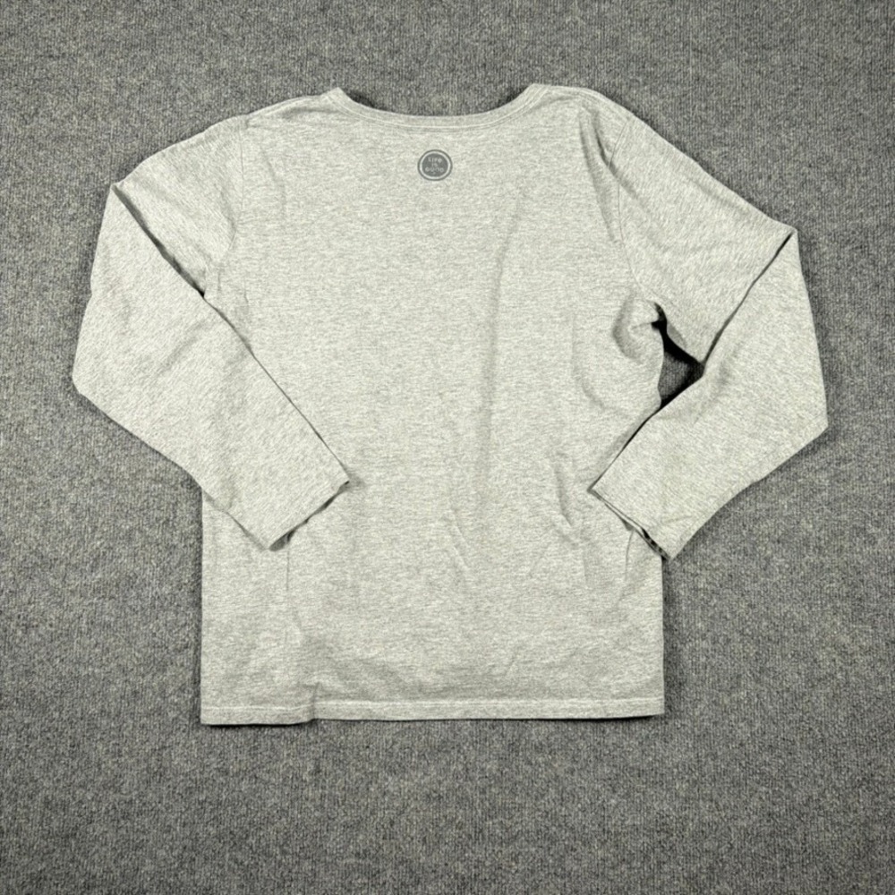 Life is Good Crusher Tee Womens Size‎ XL Gray Chocolate Quote Long Sleeve V-Neck - Picture 4 of 14